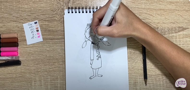 Рисуем Винни из "Монстры на каникулах"