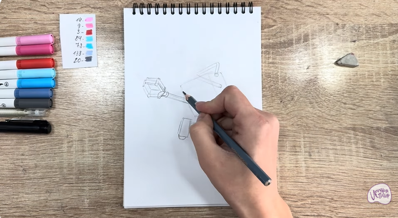 Рисуем Тяга из "Живой гараж"