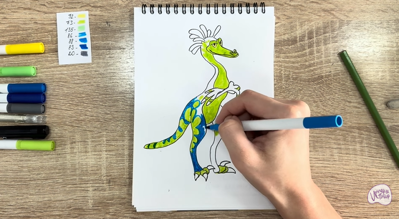 Рисуем Веган из «Доктор Динозавров»