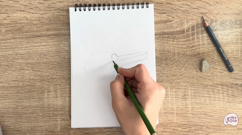 Рисуем Пластиковый зажим