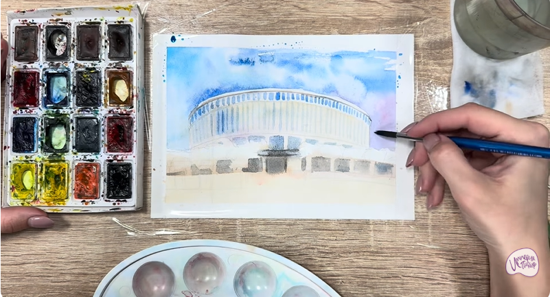 Рисуем Стадион Краснодар