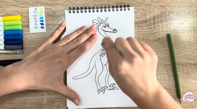 Рисуем Веган из «Доктор Динозавров»