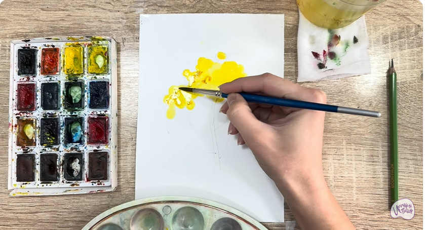 Рисуем Пижма