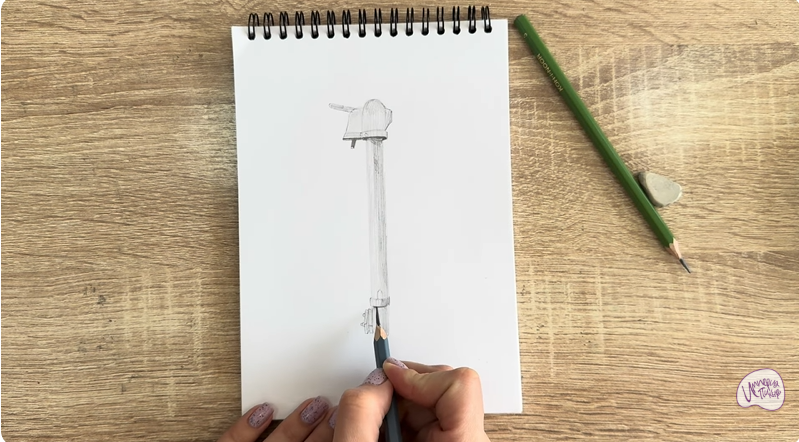 Рисуем Колонка водоразборная