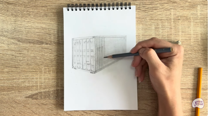 Рисуем Грузовой контейнер
