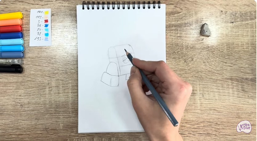 Рисуем Диз из "Живой гараж"