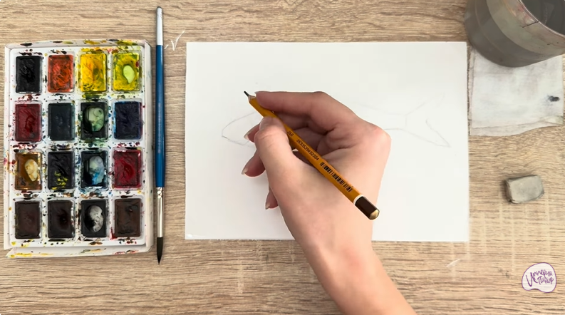 Рисуем Белоглазка