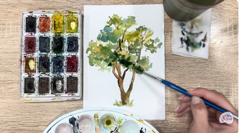 Рисуем Бархат амурский