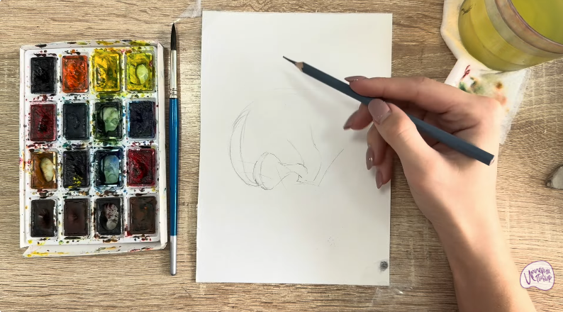 Рисуем Вешенки