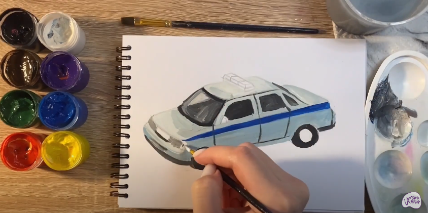 Рисуем Машина ДПС