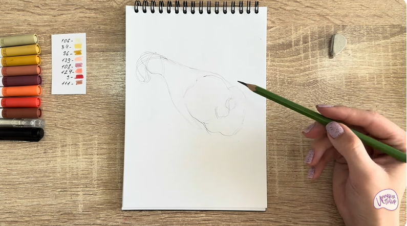 Рисуем Окорок