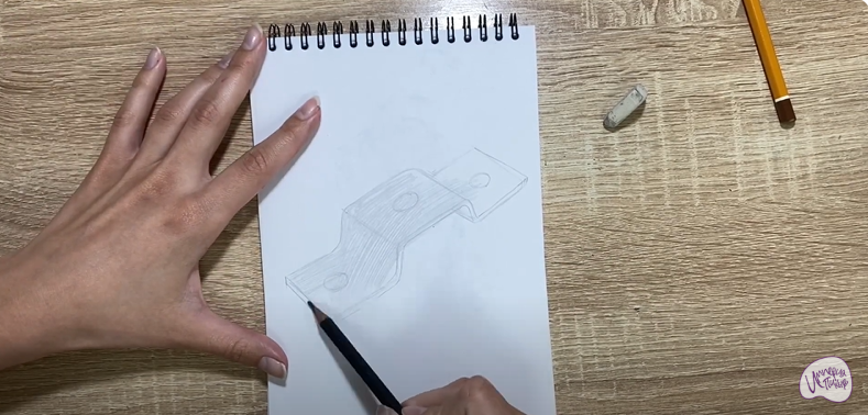 Рисуем Соединительная скоба