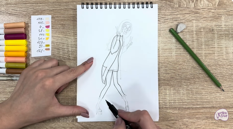 Рисуем Хани Лемон из "Город героев"