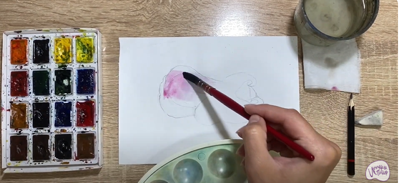 Рисуем Яванское яблоко