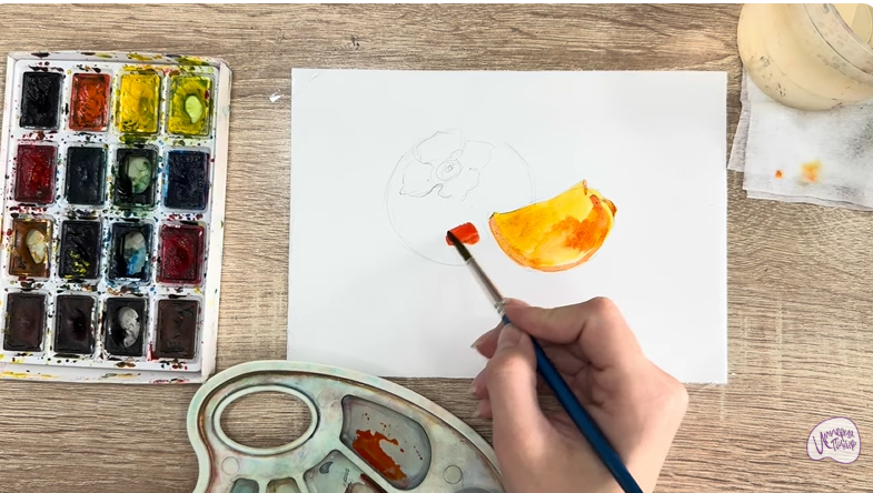 Рисуем Хурма