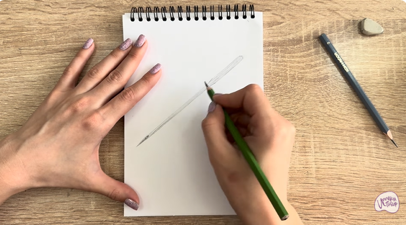 Рисуем Игла для швейной машинки