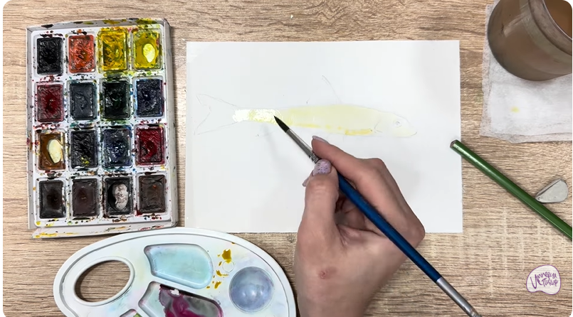 Рисуем Ленский пескарь