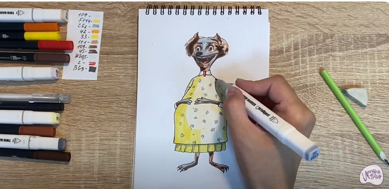 Рисуем Ванда из "Монстры на каникулах"