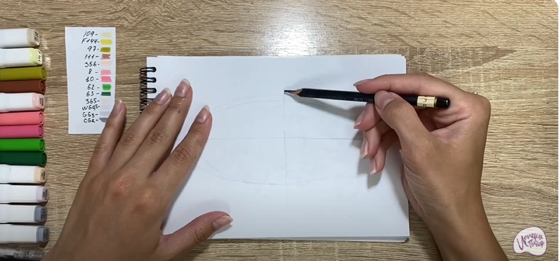 Рисуем Паста с креветками
