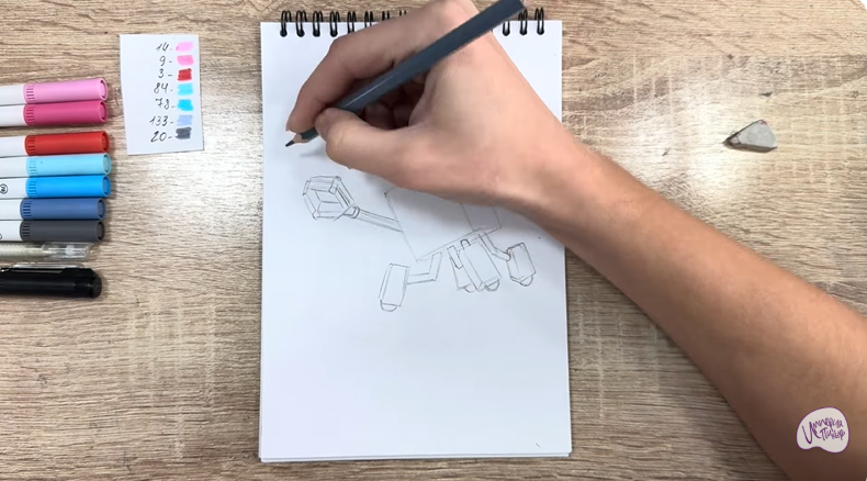 Рисуем Тяга из "Живой гараж"