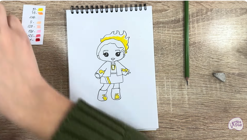 Рисуем Эмбер Синнамон