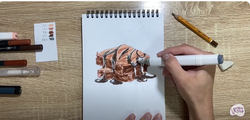 Рисуем Шоколадный брауни