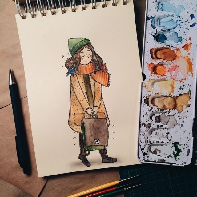 Рисуем Скетчбук для акварели