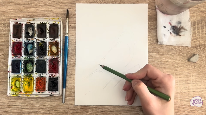 Рисуем Обыкновенная чечётка