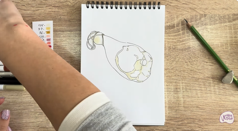 Рисуем Окорок