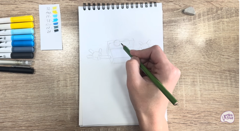 Рисуем Мозг из "Живой гараж"