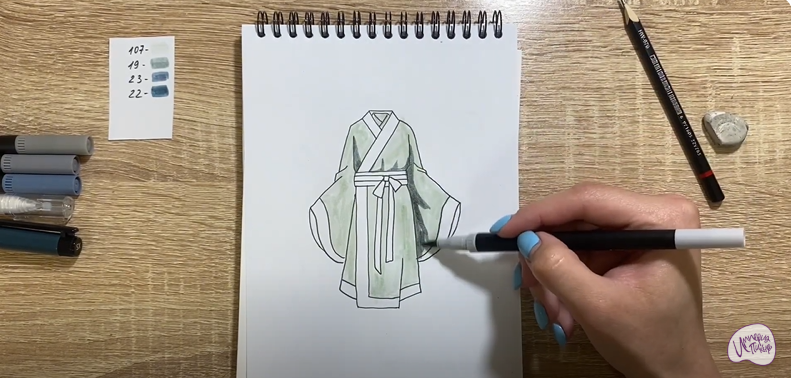 Рисуем Костюм Китая