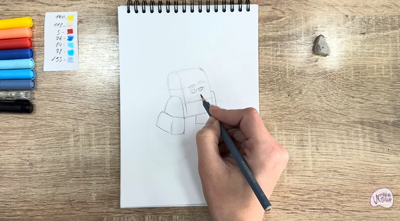 Рисуем Диз из "Живой гараж"