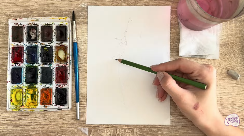 Рисуем Мышиный горошек