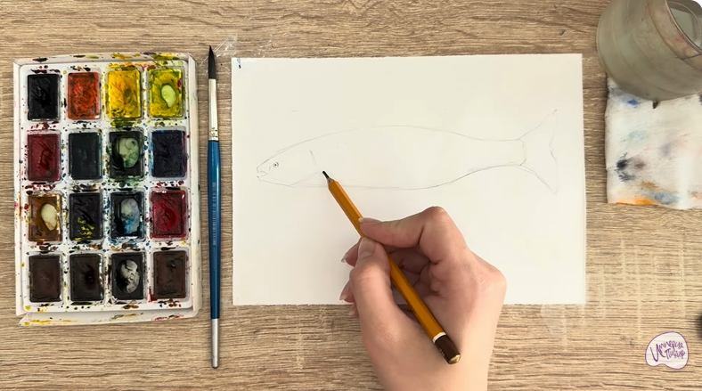 Рисуем Голавль