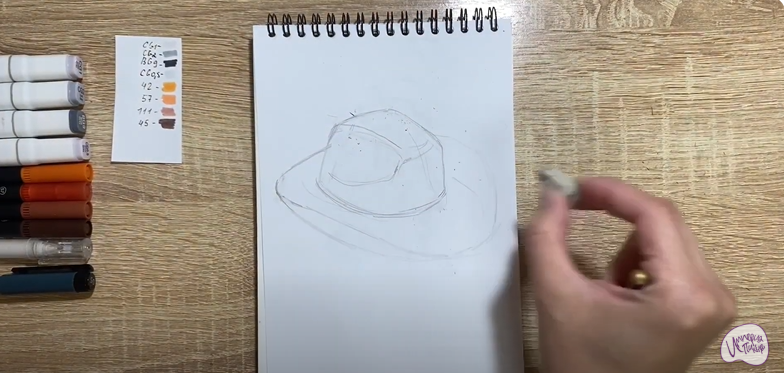Рисуем Шляпа шерифа