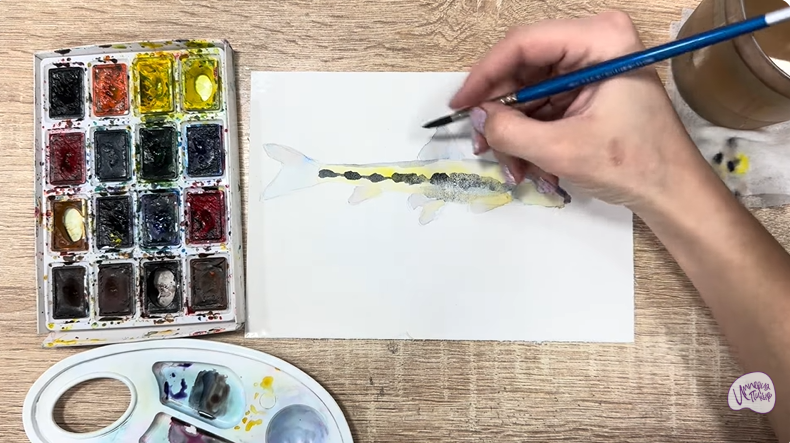 Рисуем Ленский пескарь