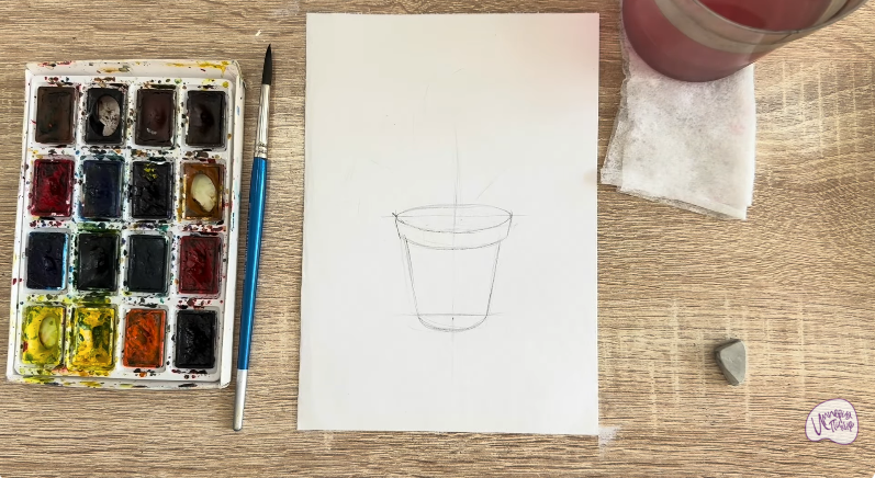 Рисуем Криптомерия японская