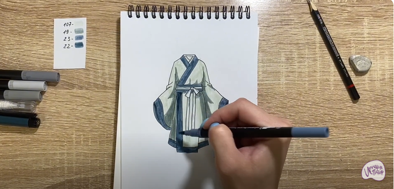 Рисуем Костюм Китая