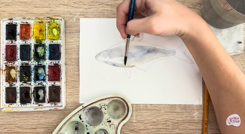 Рисуем Белоглазка