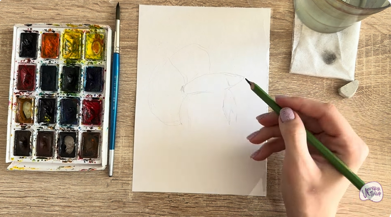 Рисуем Рыба петушок