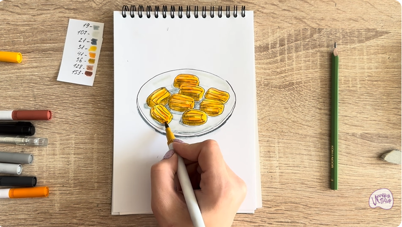 Рисуем Десерт "Тулумба"