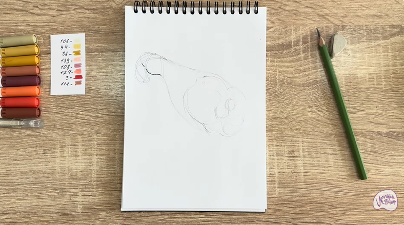 Рисуем Окорок