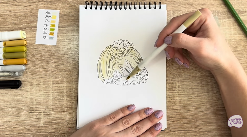 Рисуем Пишмание с фисташками