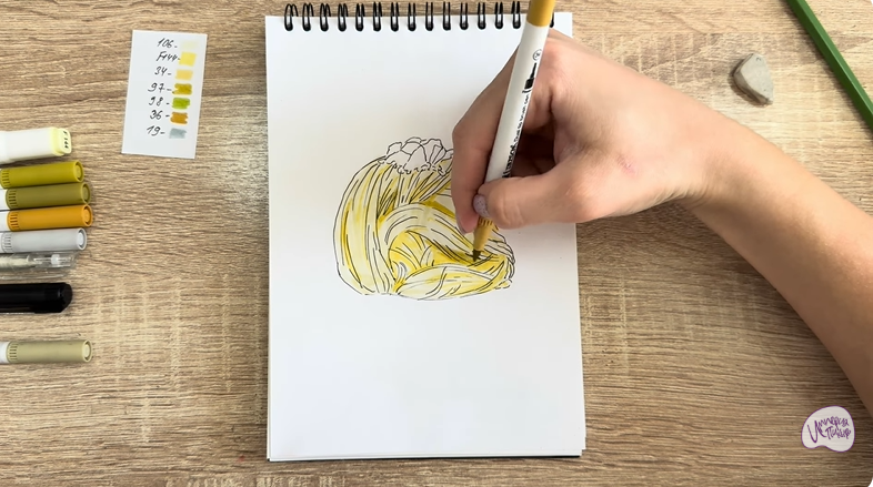 Рисуем Пишмание с фисташками