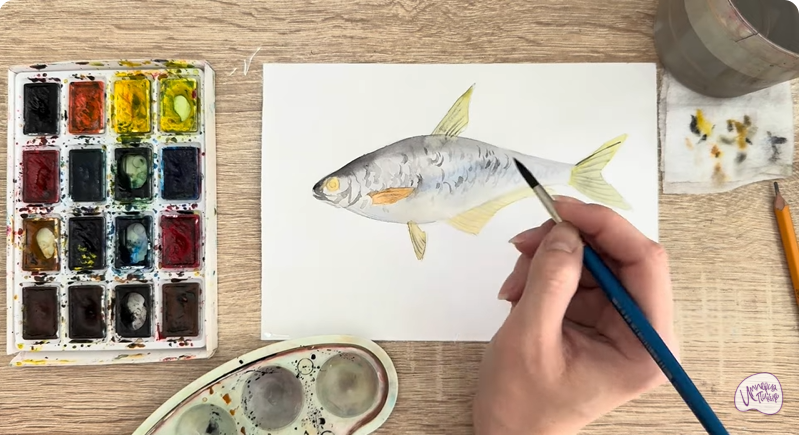 Рисуем Белоглазка