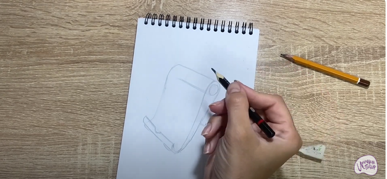 Рисуем Подставка для телефона