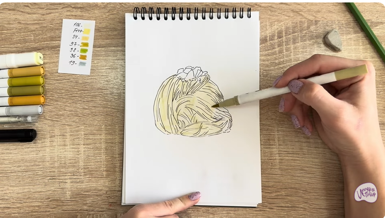 Рисуем Пишмание с фисташками