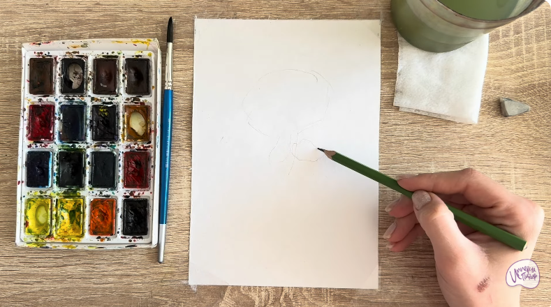 Рисуем Радиола розовая