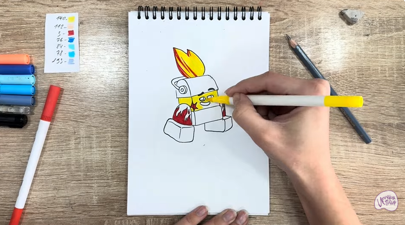 Рисуем Диз из "Живой гараж"