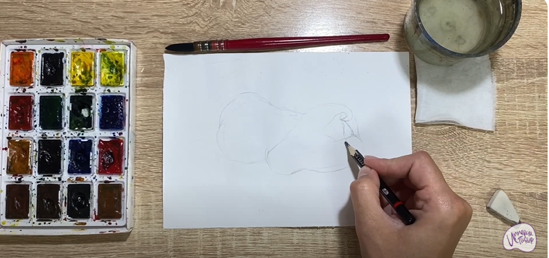 Рисуем Яванское яблоко